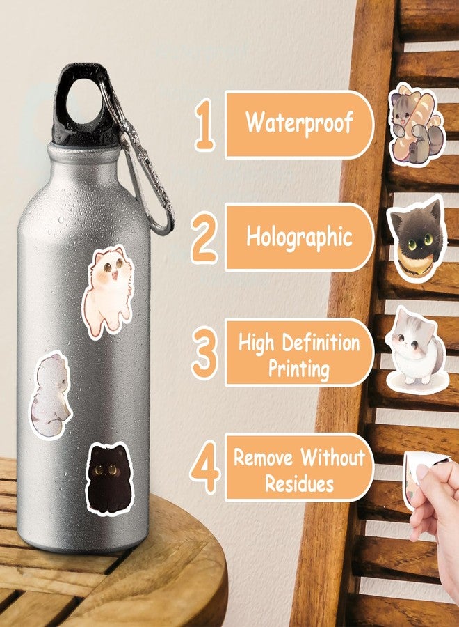 LINAYE 24 Sheets Cute Cat Stickers for Kids Adults, 840 Counts Kawaii Cat Stickers for Party Favors, Scrapbooking, Water Bottles, Laptop - Image 4