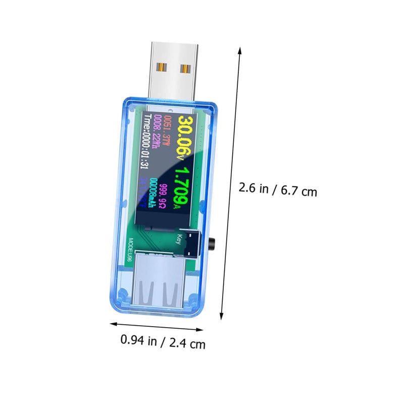 4 Pcs USB Tester Multimeter High Definition LCD Voltage Current Monitor Compact Portable for USB Devices - Image 3