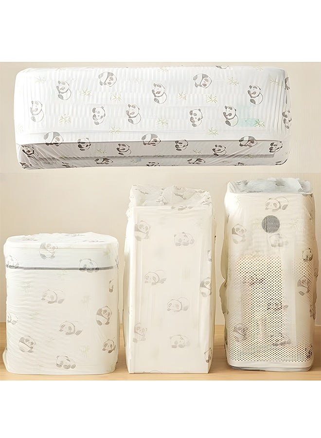 10 Pack Universal Elastic Dust Cover Bags, Panda Print Stretch Disposable Reusable Dust Proof Covers for Luggage, Air Conditioner, Microwave, Air Fryer, Rice Cooker, Fans & Most Household Appliances, 120cm Length Max 80cm Width Stretch Dust Protector - Image 3