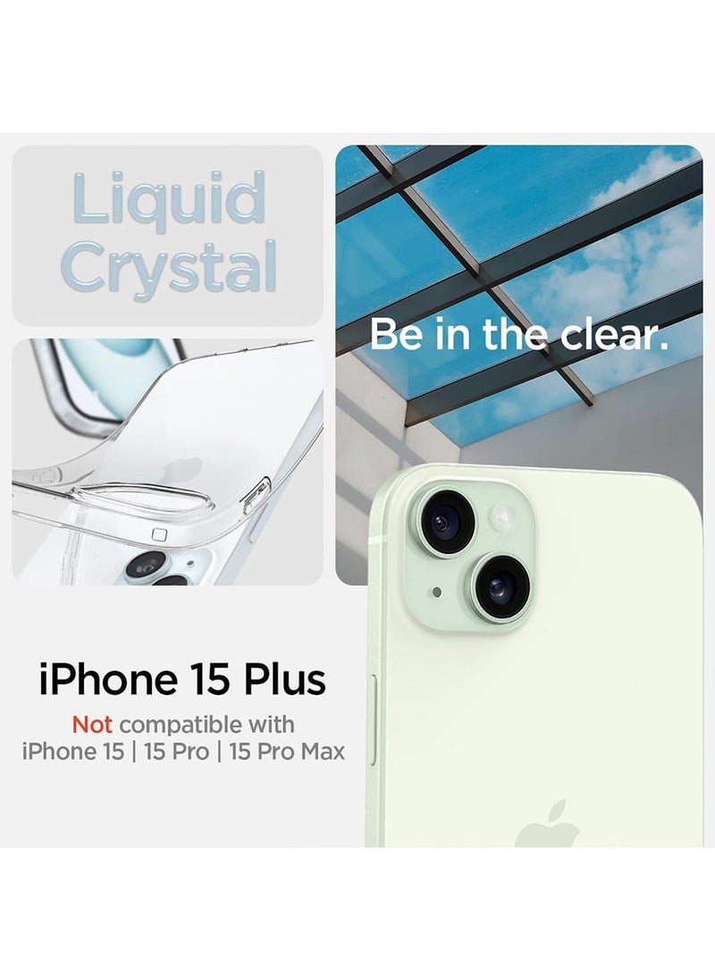 Spigen Liquid Crystal for iPhone 15 Plus Case Cover - Crystal Clear  - Image 2
