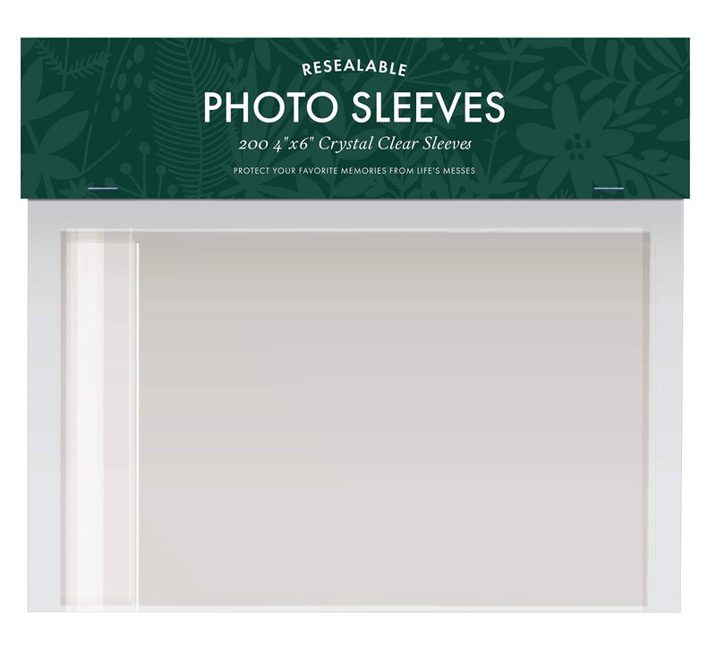 Jot  Mark Jot & Mark 4x6 Photo Sleeves (200 Count) - Crystal Clear Archival Plastic Sleeves with Self Adhesive Resealable Flap - Picture Protector - Image 1