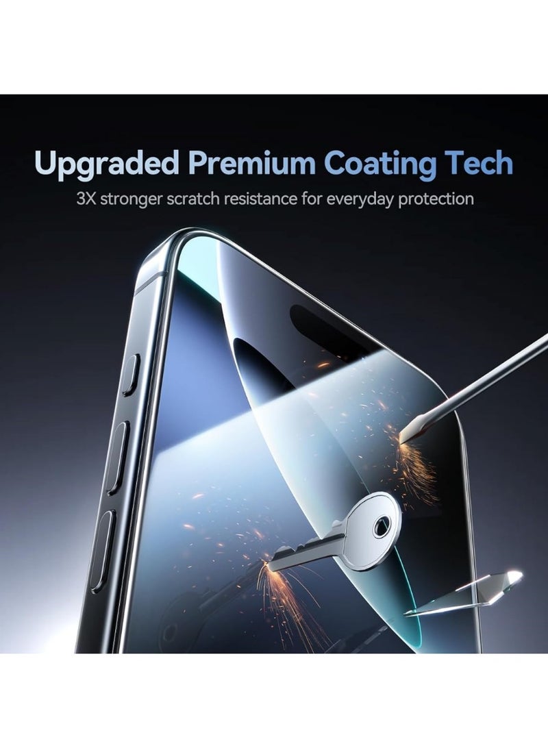 IPhone 17 Pro ESD Anti Static 9H Premium Tempered Glass Screen Protector With Black Frame - Image 3