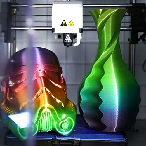 AMOLEN PETG 3D Printer Filament 1.75mm Gradient Rainbow PETG Multicolor Rainbow 1KG/2.2lb - Image 3