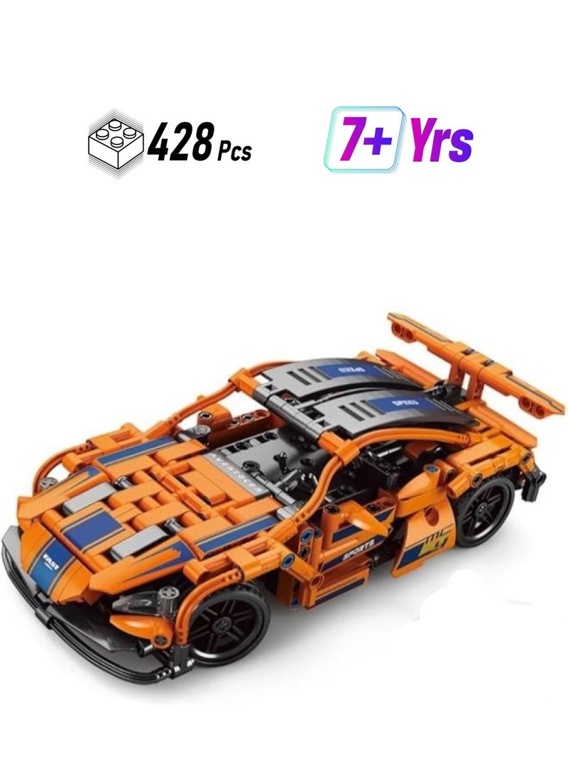 Sports Car Building Block Set, RC Car Model Set for kids Aged 7-14, Adult Collectible, 428 Pieces Sets  - Image 1