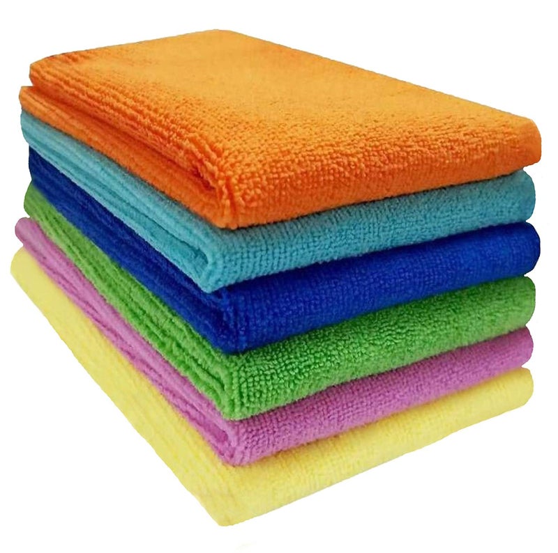 KitchenFest 340 GSM Microfiber Cleaning Cloth Utra Soft Thick Lint StreakFree Multiurpose Household Towel Size 40x40 cm 2 Piece 2