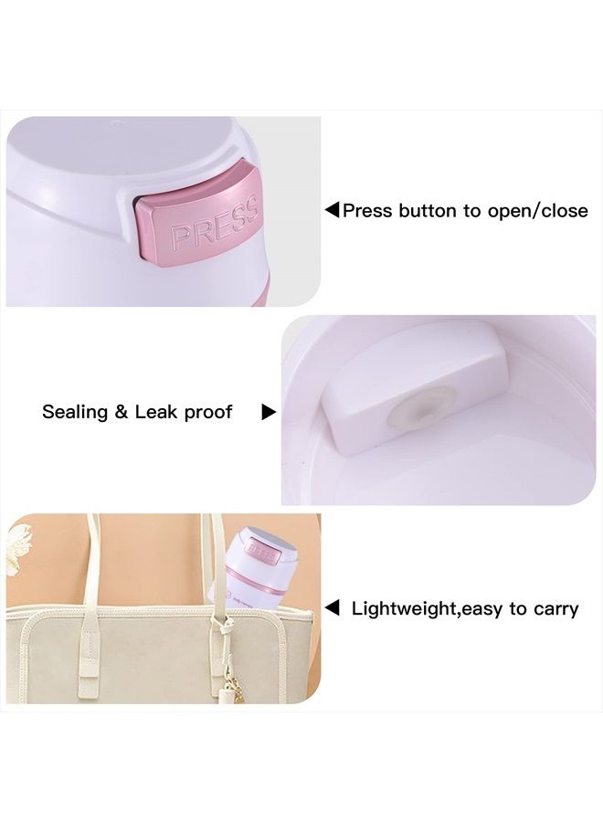 Pretty memory Glue Storage Container Eyelash Extensions Sealed Lash Glue Holder Adhesive Jar Stand Tank Sealed for Women,Lash Tech Supplies Must Haves (White - Pink) - Image 5