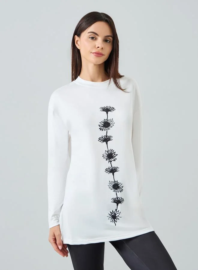Take Two  Women Floral Printed Long Sleeve Top and Pyjama Set for Women | Best Price UAE