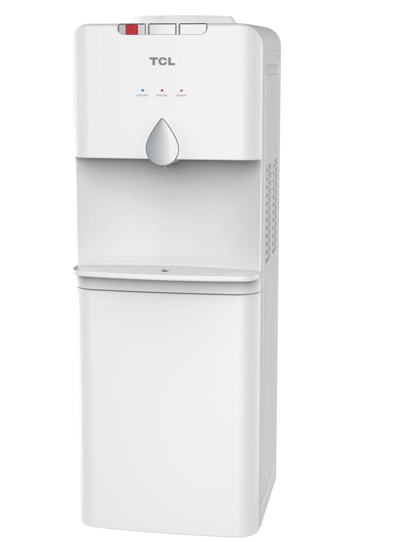HOOVER Tcl Water Dispenser, Top Loading, Hot, Cold & Normal Water Temperature, Best For Home, Kitchen, Office & Pantry, Compact Size, 3 Taps/Faucet, Child Safety Lock, White Colour, Ty-Lwyr19W TY-LWYR19W white - Image 1