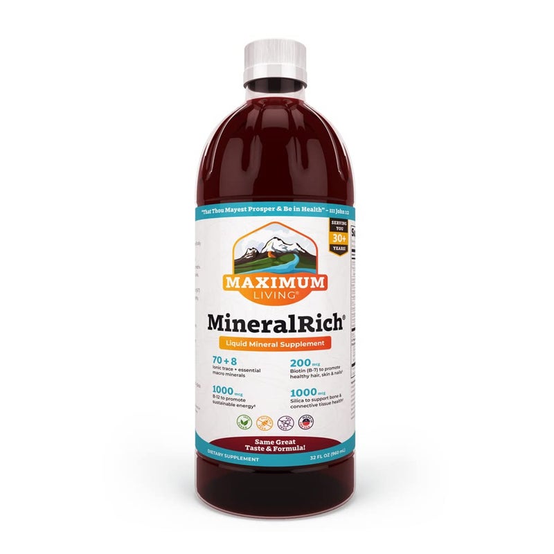 Maximum Living MineralRich Minerals Supplement 32 oz 32 oz Pack of 1 MineralRich