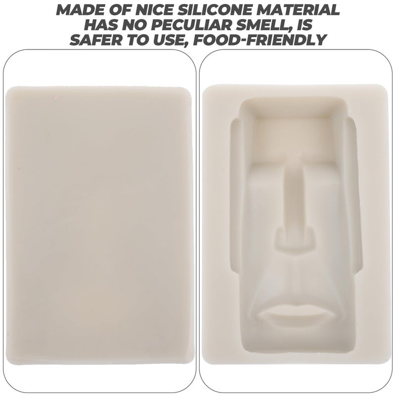 Moai Stone Silicone Chocolate Mold High Temperature Resistant Baking Mold For Cake Biscuit Dessert - Image 4