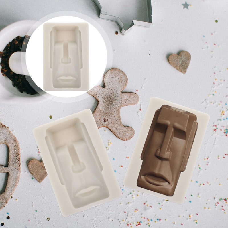 Moai Stone Silicone Chocolate Mold High Temperature Resistant Baking Mold For Cake Biscuit Dessert - Image 5