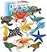 KECIABO Ocean Sea Animal Figures 12 Pack Realistic Soft Plastic Bath Toys for Toddlers Kids Boys and Girls - Image 3