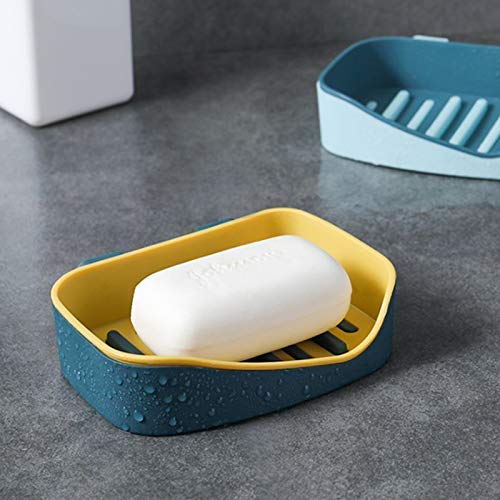 V-Cap VCap Polyvinyl Chloride Plastic Soap Box Holder for Bathroom Self Adhesive with Stickers 13 x 10 x 35 cm Random Colour 4 2  - Image 5