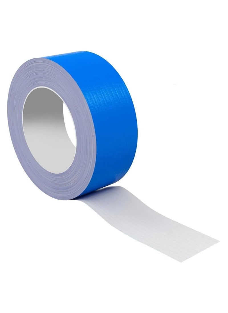 RACO RACO Duct/Cloth Tapes Strong Adhesive Tape for Sealing, Patching, Securing Cables and Labelling, Heavy Duty Tape for Indoor & Outdoor Use 50mmx25M (Blue)  - Image 1
