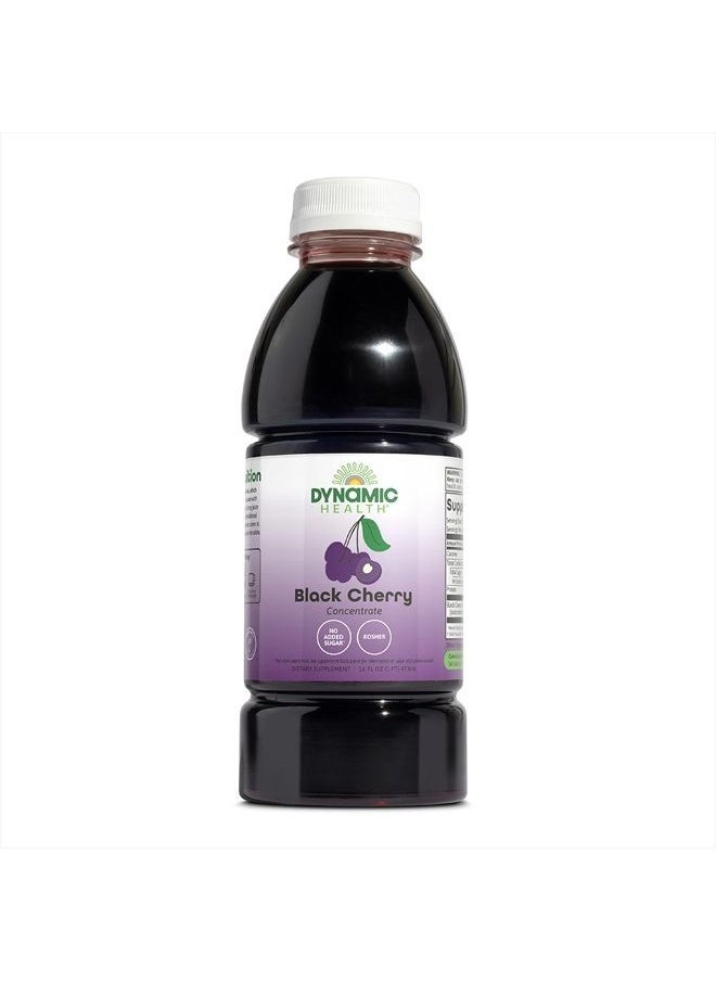 Dynamic Health 100% Pure Black Cherry Juice Concentrate, No Additives, Antioxidant Supplement, Urinary Tract & Joint Support, 16 Fl oz  - Image 1