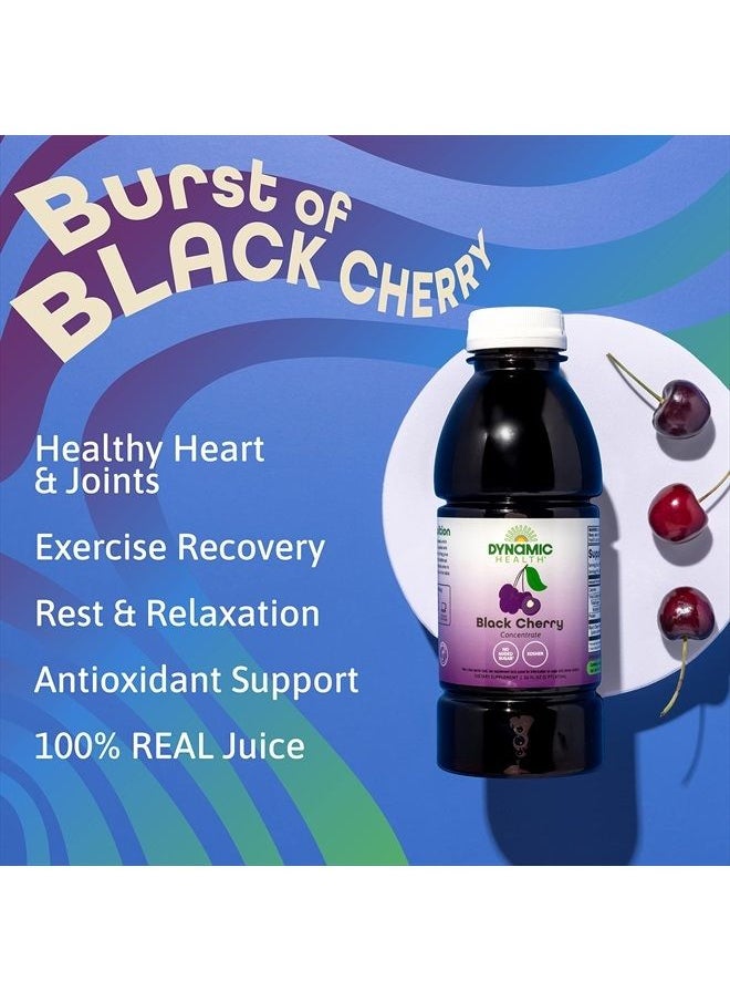 Dynamic Health 100% Pure Black Cherry Juice Concentrate, No Additives, Antioxidant Supplement, Urinary Tract & Joint Support, 16 Fl oz  - Image 4