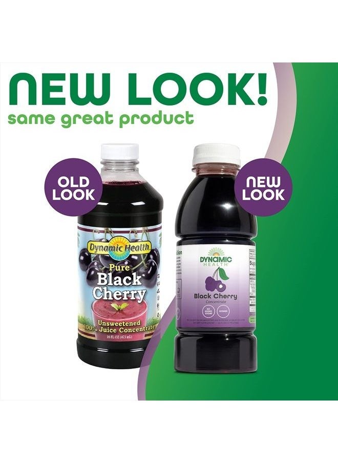 Dynamic Health 100% Pure Black Cherry Juice Concentrate, No Additives, Antioxidant Supplement, Urinary Tract & Joint Support, 16 Fl oz  - Image 2