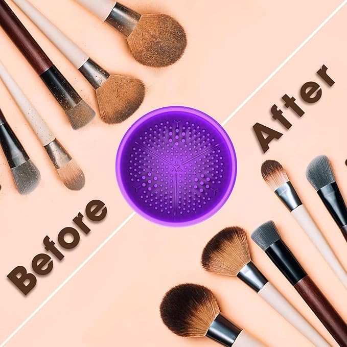 KESHAWER Makeup Brush Cleaner USB Rechargeable Electric Makeup Brush Cleaner Machine Portable Make Up Brush Cleaner Tools for All Size Makeup Brushes PACK OF 1 - Image 5