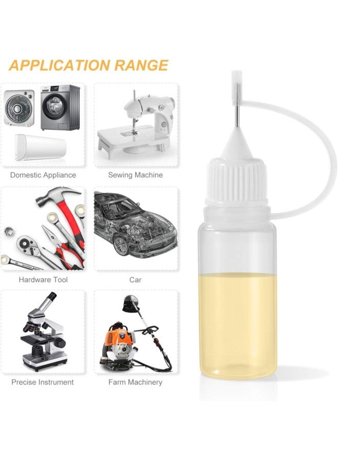 klarako 10 Pcs Needle Tip Glue Bottles 10ml Precision Refillable Squeeze Tip Applicator Empty Needle Plastic Bottle for DIY Craft - Image 5