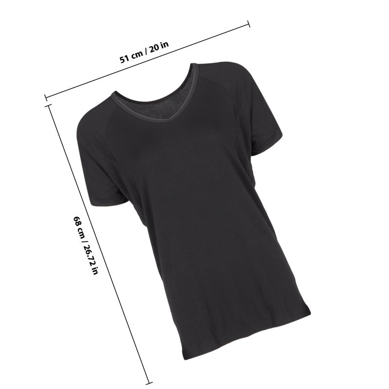 Men Comfortable Sweat Proof T-shirt Men Short Sleeve Breathable Underarm Pads Undershirt - Image 2