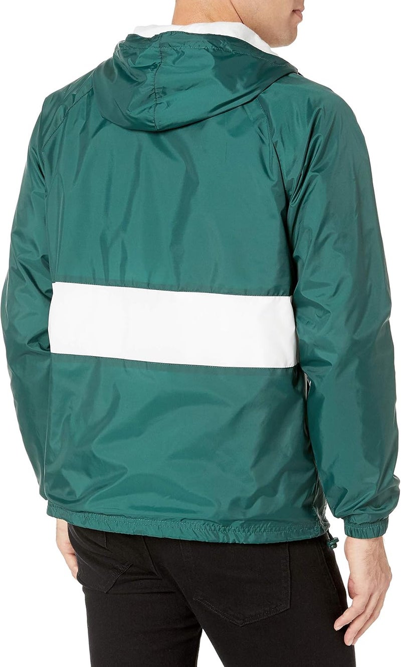 Charles River Apparel Wind & Water-Resistant Pullover Rain Jacket - Forest/White - Size S - Image 2