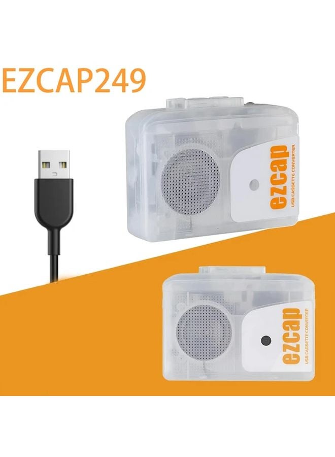 Transparent Portable Magnetic Tape Player To MP3 USB Converter Music Box - Image 4