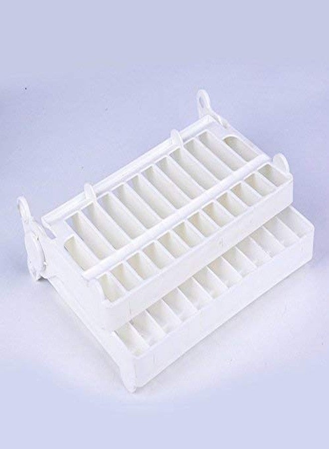 Doliva Abs Plastic Dish Rack || Plate Stand || Saucer Stand || Utensil Rack || Kitchen Stand || Lid Organizer [Multi Color] - Image 2