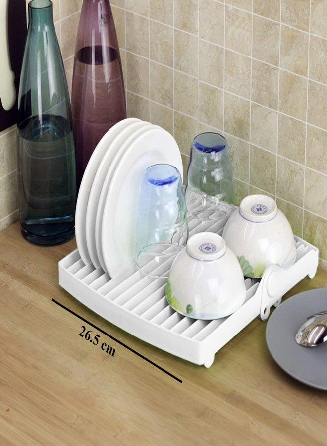 Doliva Abs Plastic Dish Rack || Plate Stand || Saucer Stand || Utensil Rack || Kitchen Stand || Lid Organizer [Multi Color] - Image 5