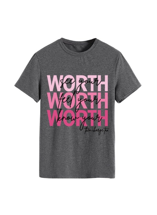 Women's Graphic T Shirts Casual Funny Printed Short Sleeve Undershirts Crewneck Summer Shirts for Women - Image 1