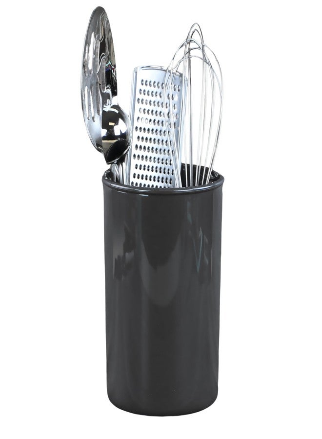 Reston Lloyd Calypso BasicsMultipurpose Cookware Storage Crock, Kitchen Countertop & Office Desk Organization, Durable & Food Safe BPA-Free Plastic, Gray - Image 4