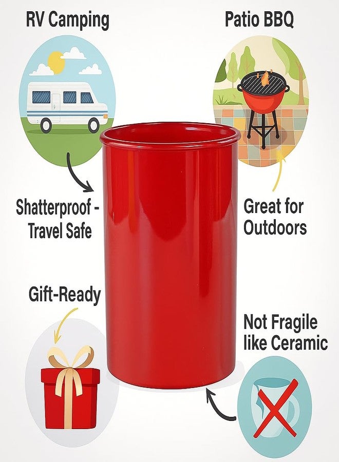 Reston Lloyd Calypso BasicsMultipurpose Cookware Storage Crock, Kitchen Countertop & Office Desk Organization, Durable & Food Safe BPA-Free Plastic, Gray - Image 5