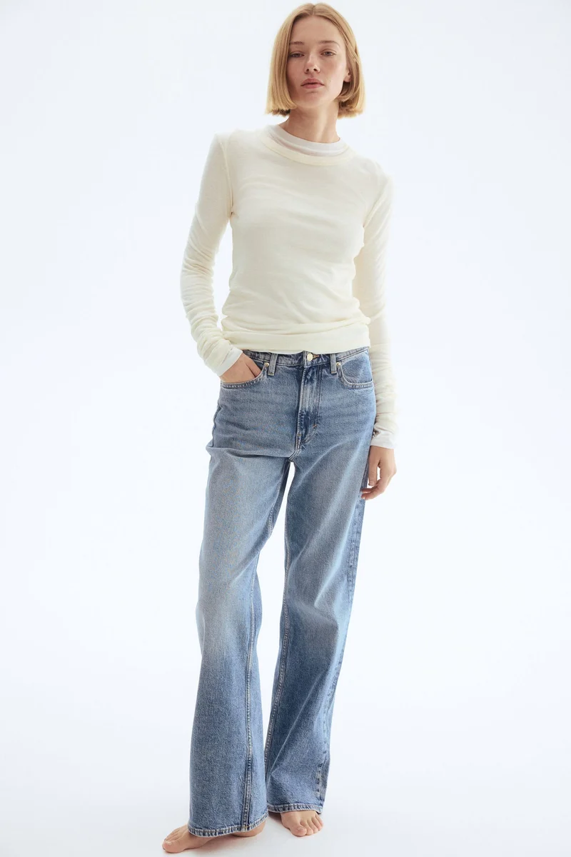 H&M Bootcut High Jeans