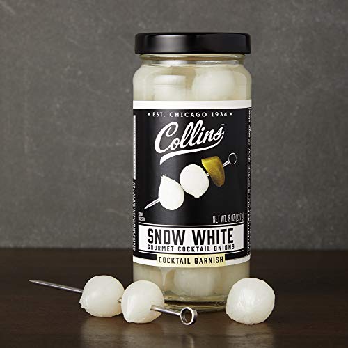 Collins Chicago Collins Gourmet Snow White Cocktail Onion - Pickled Onion jar for Cocktails, Bloody Mary ingredients, Meat and Cheese Trays and Snacks - Pickled Onions 8oz - Image 5
