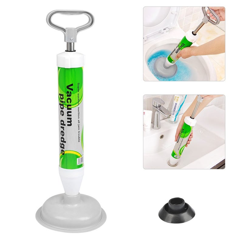 TIMESETL Toilet Plunger Plunger Sink Unblocker Sink Plungers for Unblocking Plunger Toilet Unblocker Powerful Sink Plunger Bathroom Sink Unblocker with 2 Heads for Toilet Bathroom