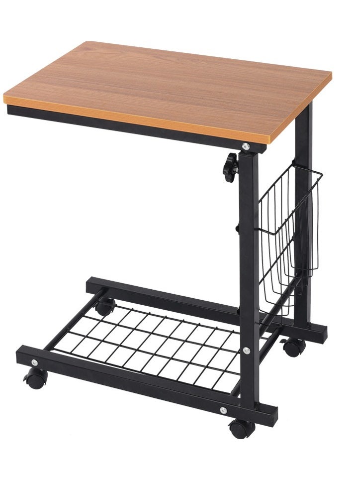 Laptop Desk Laptop Table Sofa Side Table with Storage Rack Adjustable Hight Side Table C-Shaped Coffee Table Bedside Laptop Stand