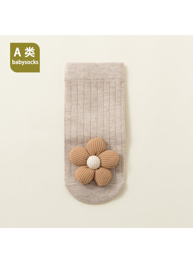 25 Baby Spring & Fall New Product Dispensing Anti-slip Mid-tube Newborn Baby Type A Cotton 0-1 Years Old Floor Socks