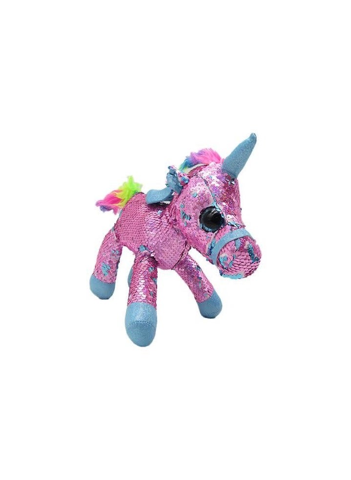 Plush Soft – Glitter Unicorn – 27Cm – Random Color  - Image 1