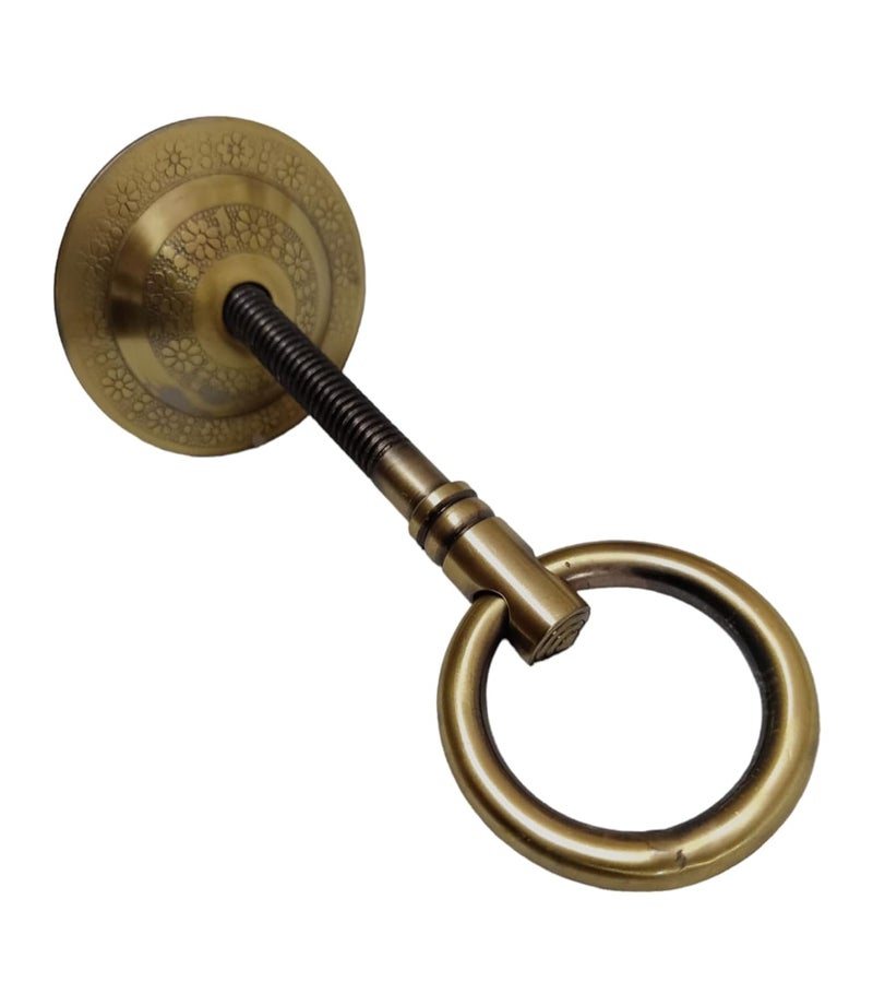 Kkriya Home Decor Antique Brass Finish Bottom KADA for Patio JHULA Superior HIGrade Quality Life TIME WARRENTY KADA Patio Swing Hammock Swing16MM Rod with Weight Capacity of 800KG Pack of 4PCS  - Image 3