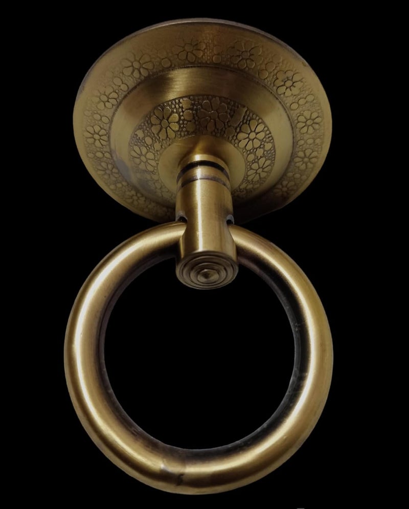 Kkriya Home Decor Antique Brass Finish Bottom KADA for Patio JHULA Superior HIGrade Quality Life TIME WARRENTY KADA Patio Swing Hammock Swing16MM Rod with Weight Capacity of 800KG Pack of 4PCS  - Image 4