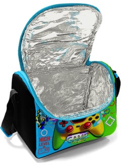 CORAL HIGH Headphone Game Patterned Boy Thermal Insulated Lunch Bag and Pencil Case Set  - Image 2