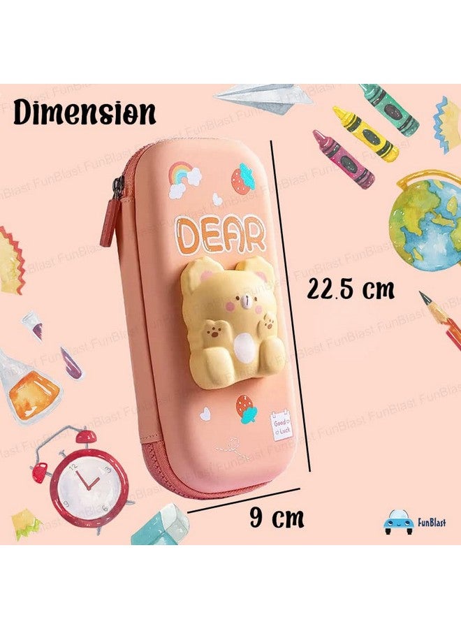 فنبلاست حافظة أقلام فن بلاست - حافظة أقلام ثلاثية الأبعاد من مادة أسيتات فينيل الإيثيلين (EVA)، حقيبة أقلام وقلادة لأطفال المدارس والفتيات، صندوق تخزين أدوات مكتبية كاواي، حافظة أقلام بسحاب للأطفال (صغيرة، أسيتات فينيل الإيثيلين (EVA)، متعددة الألوان) - Image 2