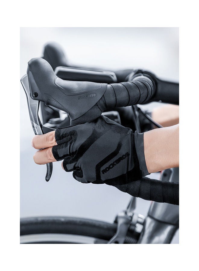 NIBEMINENT Non-Slip Shock Absorbing Training Half Finger Cycling Gloves 8.5-9cm - Image 3