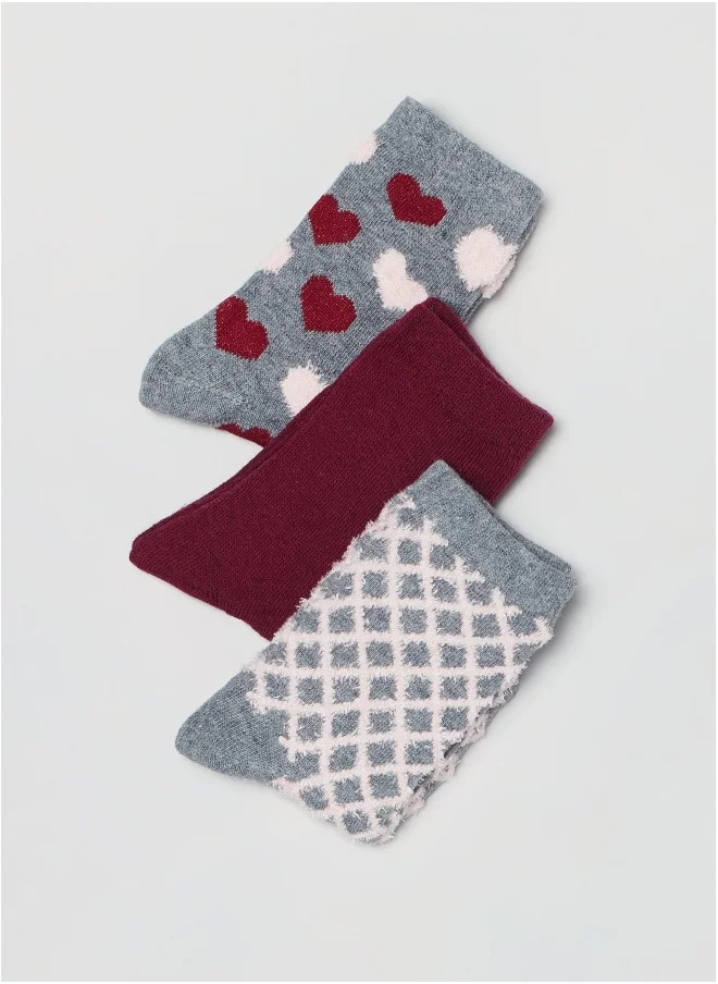او في اس OVS Girls 3 Pack Long Socks