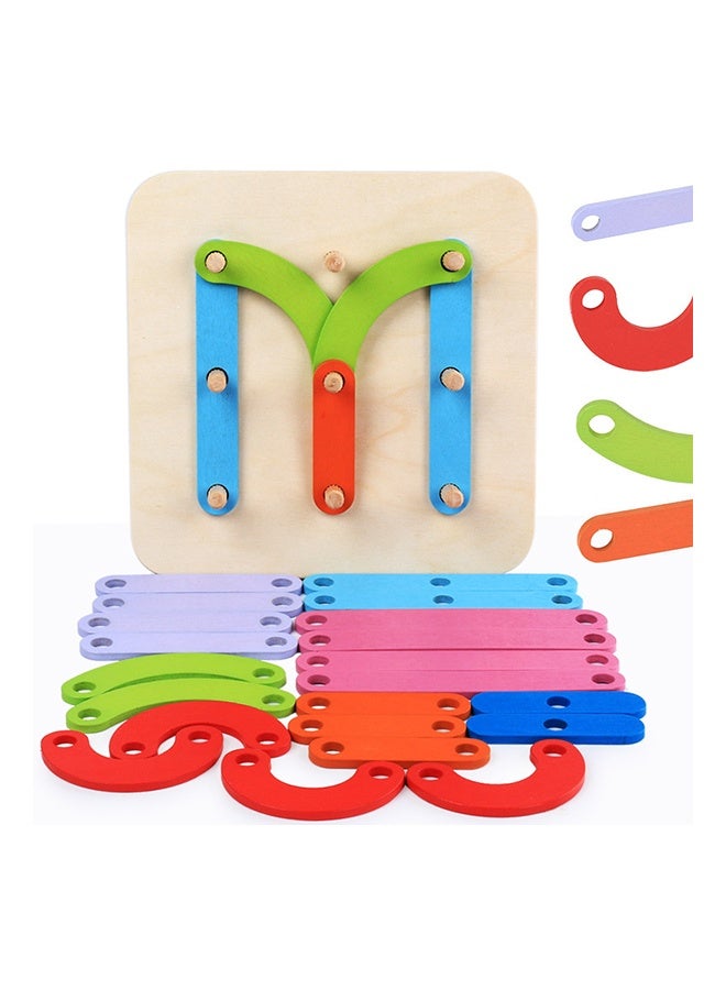جساي تويز لعبة الأبجدية متعددة الوظائف والرقم Pegboard - الخشب الصديق للبيئة، التعليم المبكر، السلامة المعتمدة-XHN-0014 - Image 1