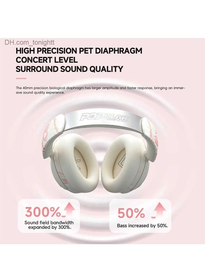 EL-GT1 Bluetooth Headset Active Noise Cancelling ANC Wireless Gaming Sports Headset Bluetooth 5.4 Deep Woofer Headset with Microphone - Image 2