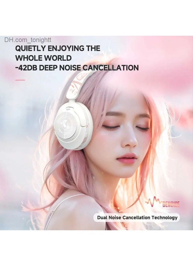 EL-GT1 Bluetooth Headset Active Noise Cancelling ANC Wireless Gaming Sports Headset Bluetooth 5.4 Deep Woofer Headset with Microphone - Image 4