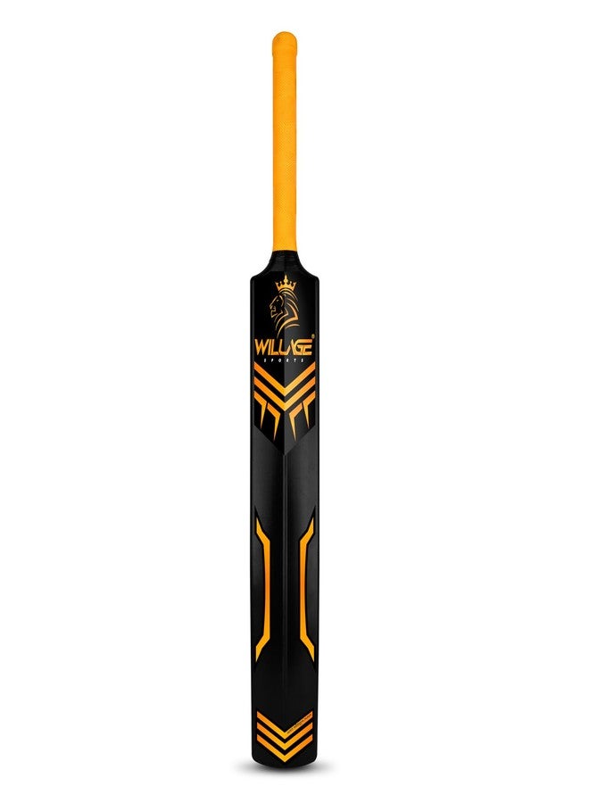 Willage Golden Beast Plastic Cricket Bat Full Size Tennis Bat for Gully Cricket and Tournaments - Men's & Women's Cricket Bat with Grip - Ideal for Cricket Tennis Balls - Image 2