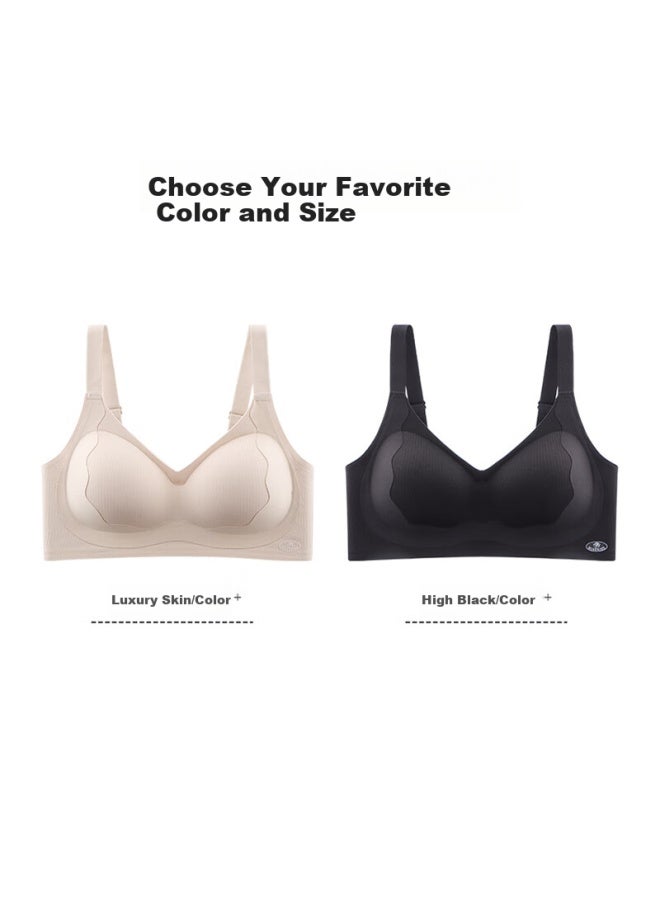 Miyou Women's Bra, Minimizes Large Reduces Side Bulge, Prevents Sagging, Pushes Up, Wireless, Thin, One-piece Brassiere, Beautiful Back Design Underwear - Image 4