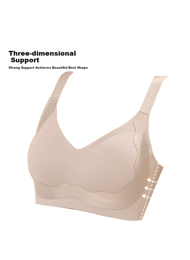 Miyou Women's Bra, Minimizes Large Reduces Side Bulge, Prevents Sagging, Pushes Up, Wireless, Thin, One-piece Brassiere, Beautiful Back Design Underwear - Image 3