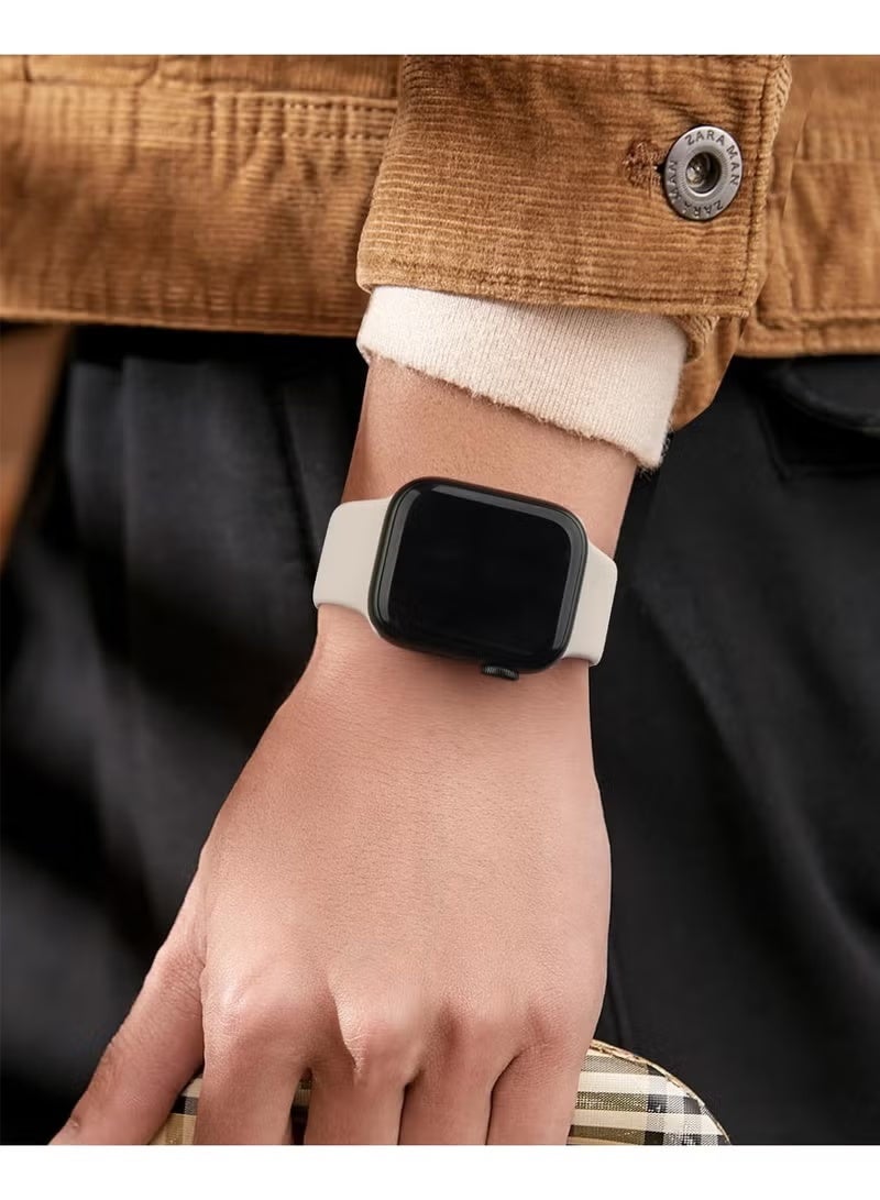 ستة قطع من الأشرطة الرياضية المتوافقة مع حزام ساعة آبل 38 ملم و 40 ملم و 41 ملم، أساور مصنوعة من السيليكون الناعم المقاوم للماء المتوافقة مع ساعة آبل (سلسلة 8 ، 7 ، 6 ، 5 ، 4 ، 3 ، 2 ، 1) (38/40/41 ملم). - Image 4